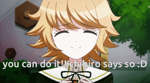 Do It Do It Danganronpa Anime Chihiro Fujisaki GIF