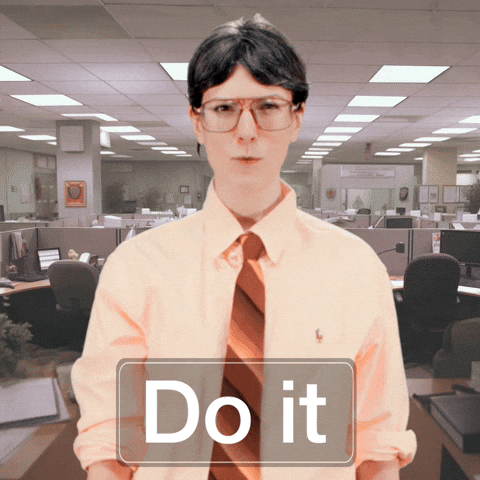 Do It Now Short Hair Office Woman GIF