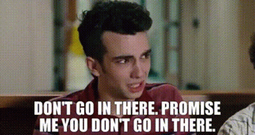 Do Not Come And Don't Go In There Jay Baruchel GIF