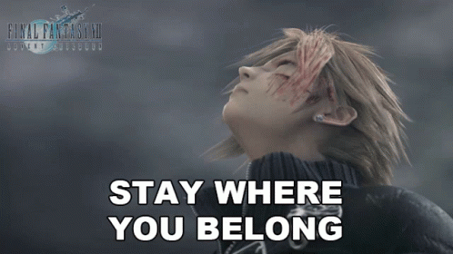 Do Not Come Stay Where You Belong GIF
