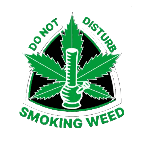 Do Not Disturb Smoking Weed Sign