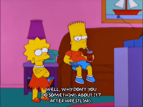 Do Something Bart Simpson GIF