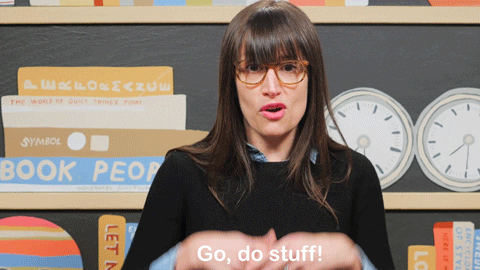 Do Something Go Sarah Green GIF