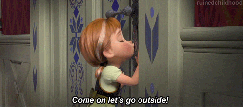 Do You Want To Build A Snowman Anna Duckface GIF