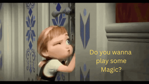 Do You Want To Build A Snowman Anna Magic GIF