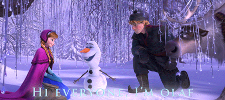 Do You Want To Build A Snowman Frozen Characters GIF