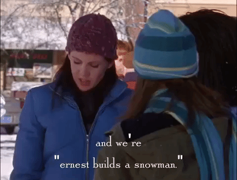 Do You Want To Build A Snowman Gilmore Girls GIF