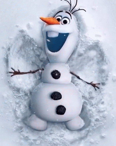 Do You Want To Build A Snowman Olaf Angel GIF