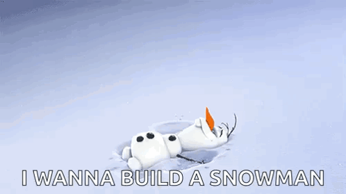 Do You Want To Build A Snowman Olaf Swimming GIF