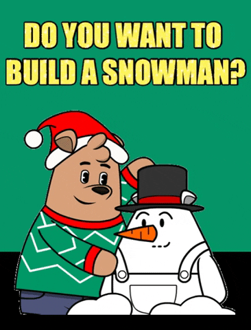 Do You Want To Build A Snowman Pants Bear GIF