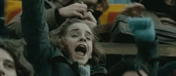 Dobby Harry Potter Emma Watson Cheering GIF