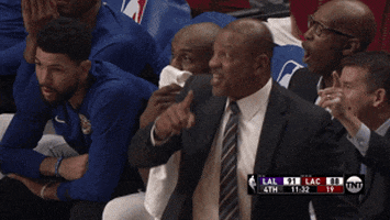 Doc Rivers Pointing Up We're Up Now GIF