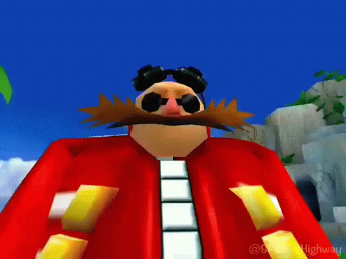 Doctor Eggman Head Bang GIF
