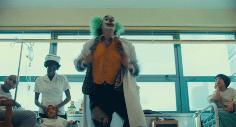 Doctor Joker Raising His Leg GIF