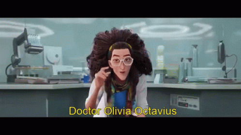 Doctor Olivia Octavius Standing In Lab GIF