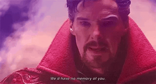 Doctor Strange Red Coat Saying We'd Have No Memory Of You GIF