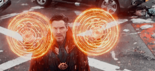 Doctor Strange With Magical Circles From Ears
