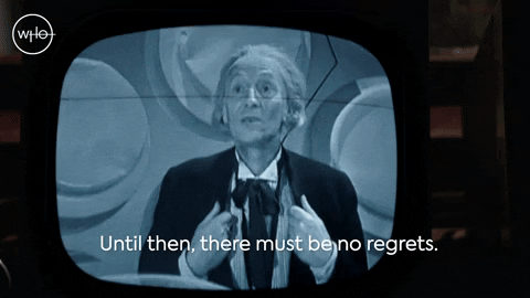 Doctor Who The First Doctor William Hartnell No Regrets Speech GIF