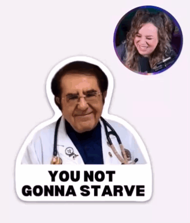 Doctor With Stethoscope Says You Not Gonna Starve GIF