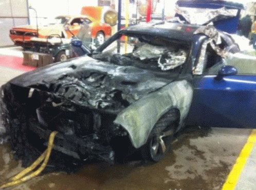 Burned Dodge Cars GIF