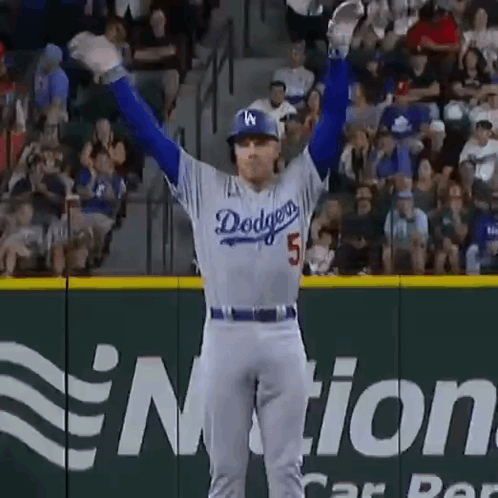 Dodgers Baseball Player Celebrating