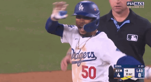 Dodgers Baseball Player Number 50