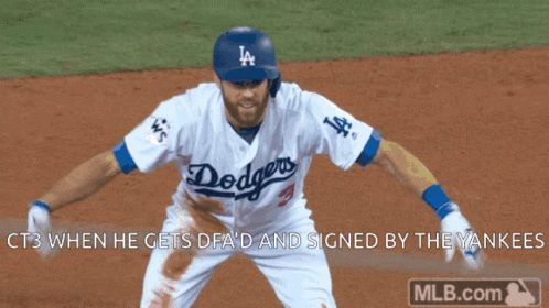 Dodgers Baseball Player Standing
