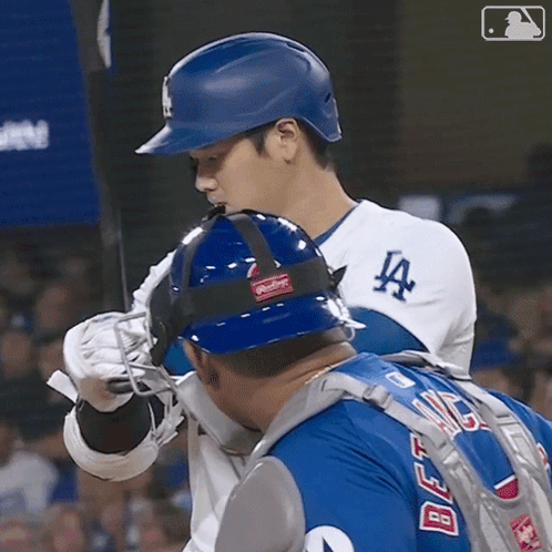 Dodgers Batter Baseball Bat GIF