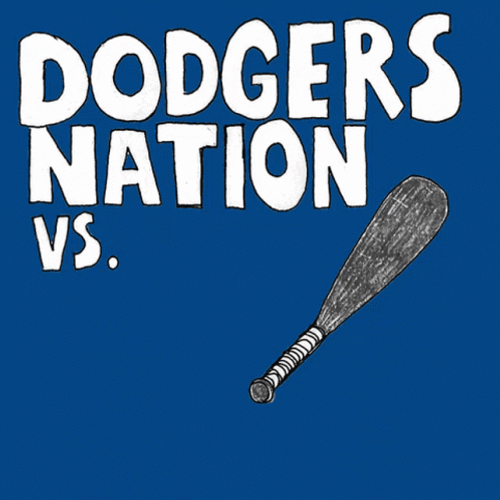 Dodgers Nation Vs Hate Animated Text GIF