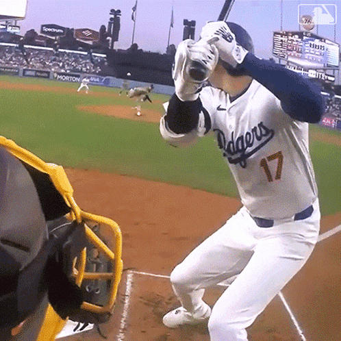 Dodgers Player About To Bat GIF
