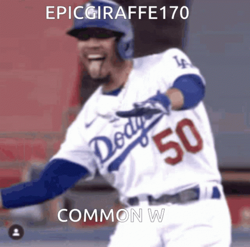 Dodgers Player Celebrating Home Run