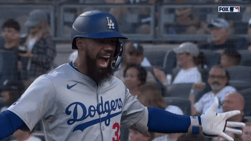 Dodgers Player Celebrating Home Run