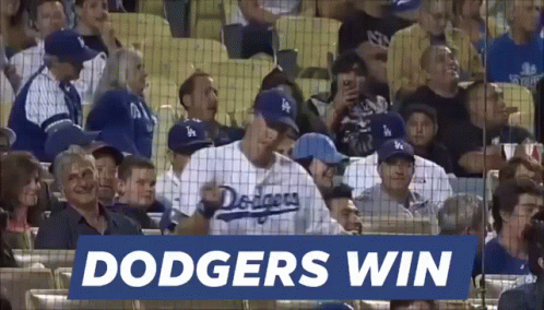 Dodgers Player in Front of Fans