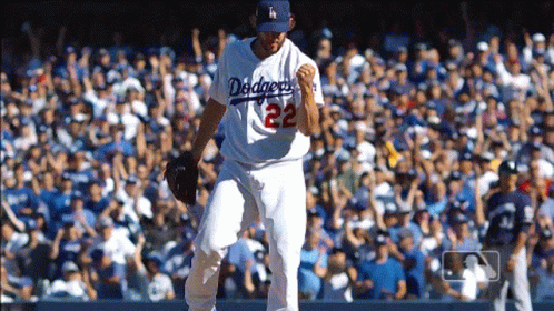 Dodgers Player Number 22 Celebrates