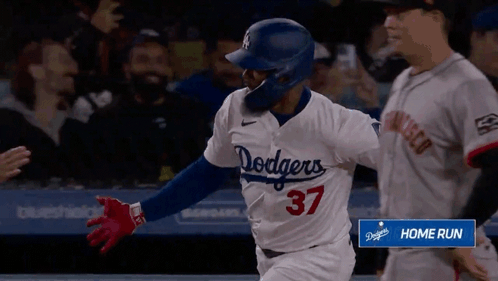 Dodgers Player Number 37 Running