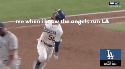 Dodgers Player Running on Field