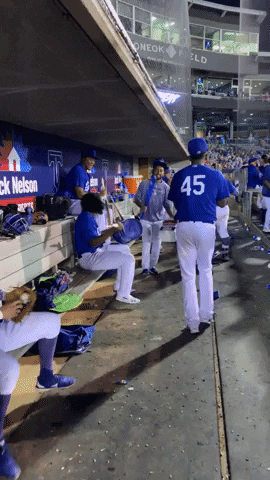 Dodgers Teamwork Bonding GIF