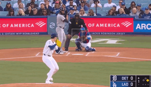 Dodgers vs Detroit Tigers Baseball Game
