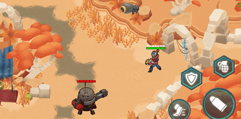 Dodging Gun Shooter Game GIF