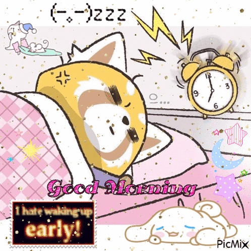 Dog Alarm Clock Says I Hate Waking Up GIF
