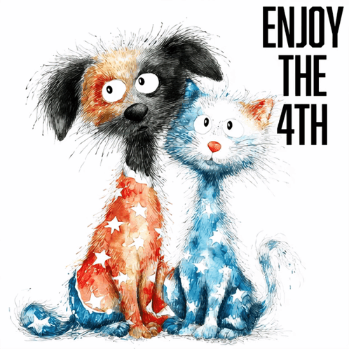 Dog and Cat Sitting Enjoy the 4th