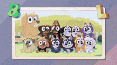 Dog and Cats with Number 8