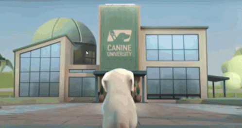 Dog Animation Left Out GIF