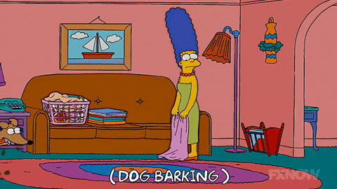 Dog Barking Sound Simpson GIF