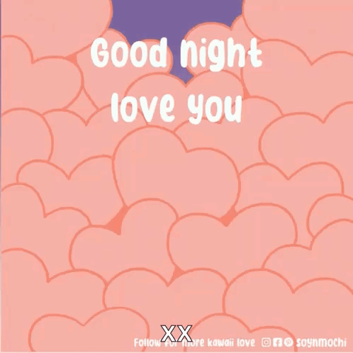 Dog Cartoon Saying Good Night Love You