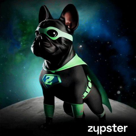 Dog Dressed as Superhero Zupster