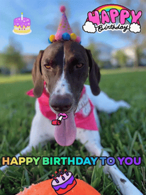 Dog Happy Birthday To You GIF