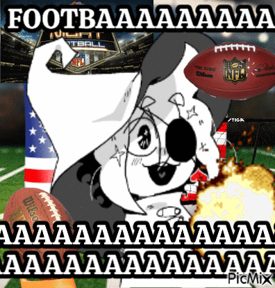 Dog Holding Football Saying Footbaaaaaaa