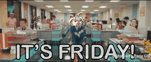 Dog In Office It's Friday GIF