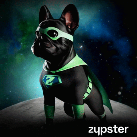 Dog in Superhero Costume Zupster